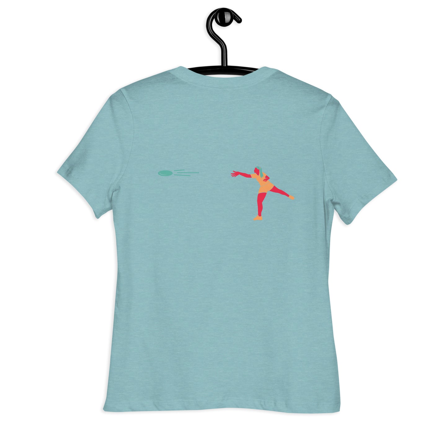 Throw Like a Girl Disc Golf Relaxed T-Shirt