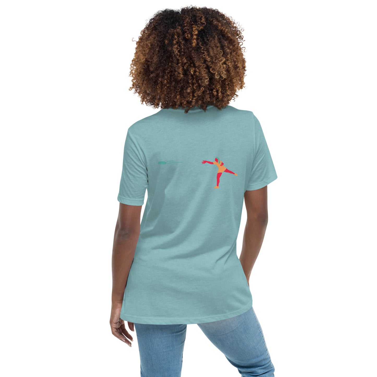 Throw Like a Girl Disc Golf Relaxed T-Shirt
