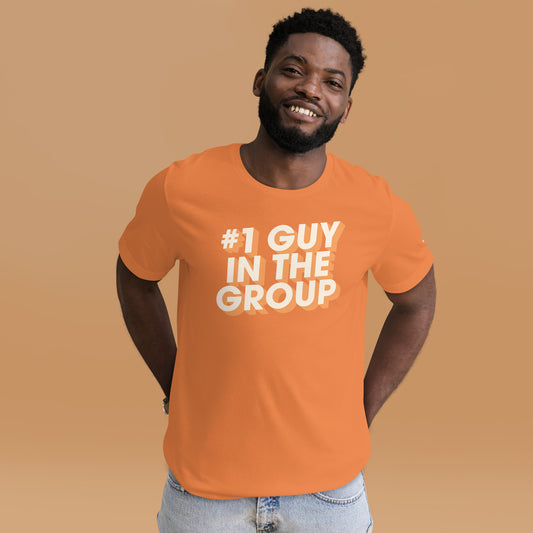 #1 Guy in the Disc Golf Group Orange T-shirt