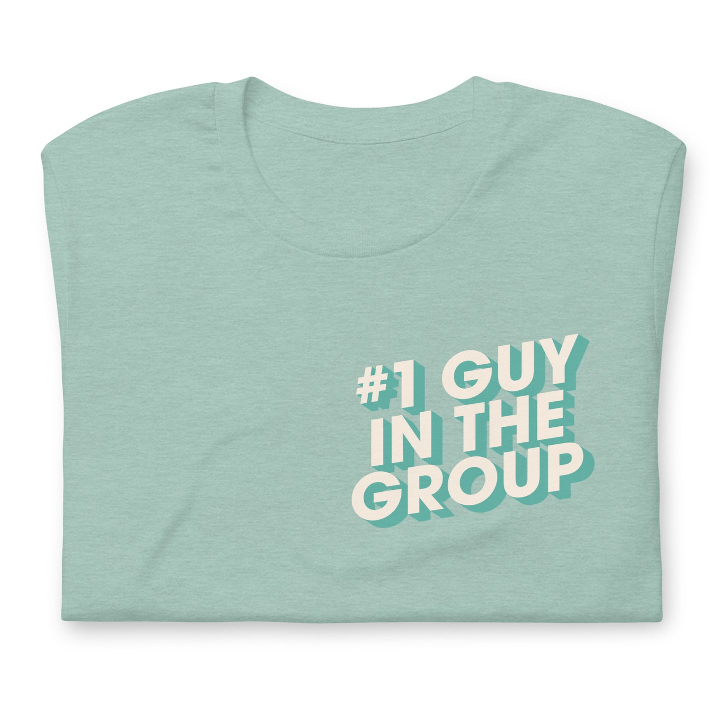 #1 Guy in the Disc Golf Group Green T-shirt